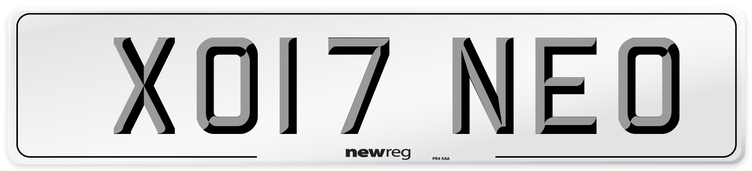 XO17 NEO Number Plate from New Reg